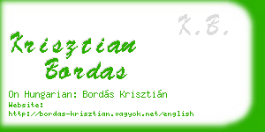 krisztian bordas business card