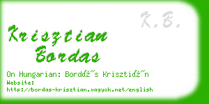 krisztian bordas business card